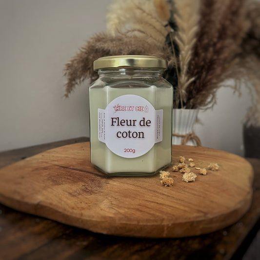 Bougie parfumée- Fleur de coton Cire et cie
