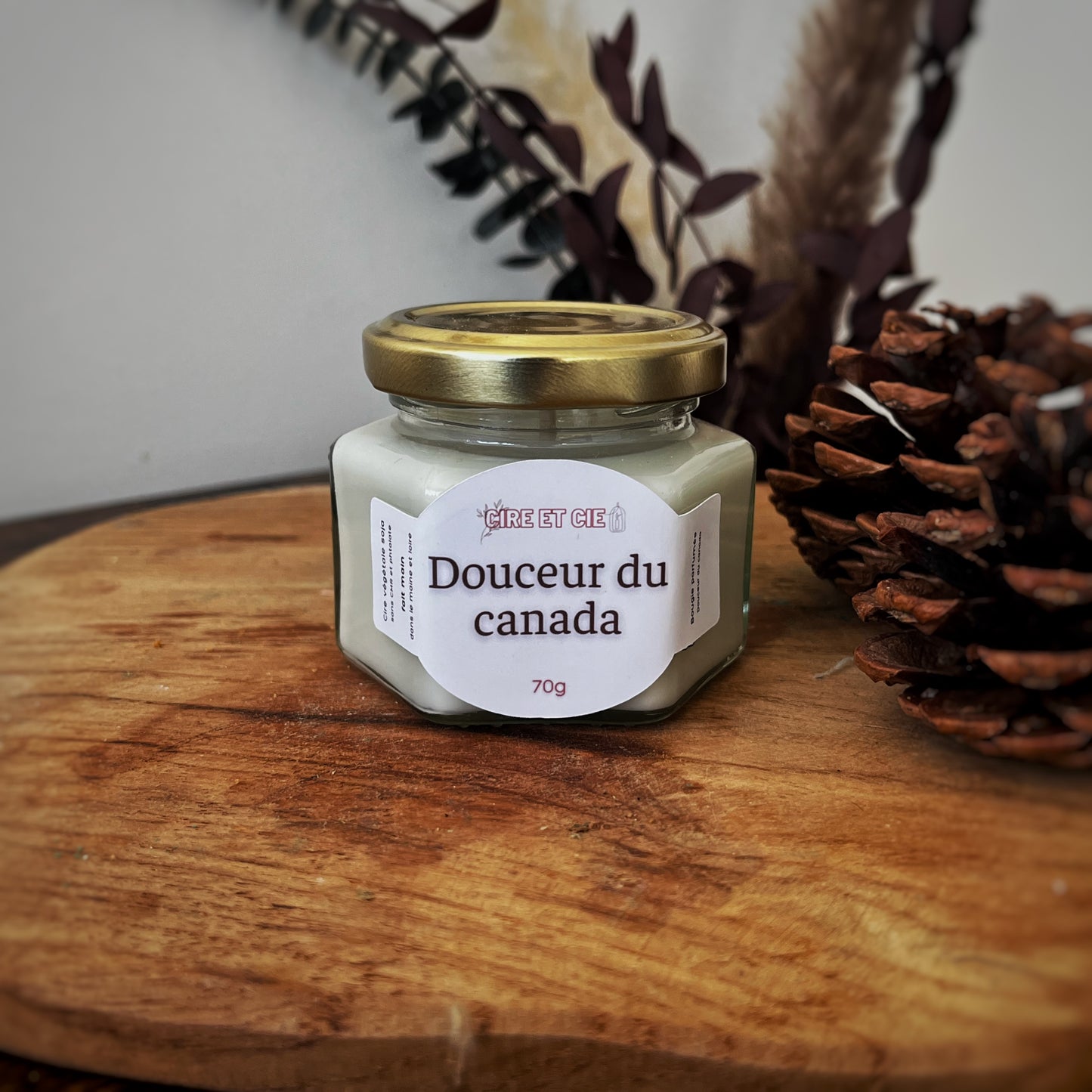 Bougie parfumée - Douceur du canada Cire et cie