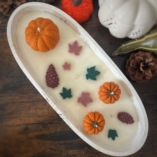 Bougie centre de table grand 250g - citrouille merveilleuse Cire et cie