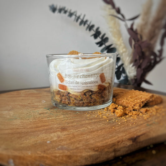 Bougie chantilly - Spéculoos Cire et cie