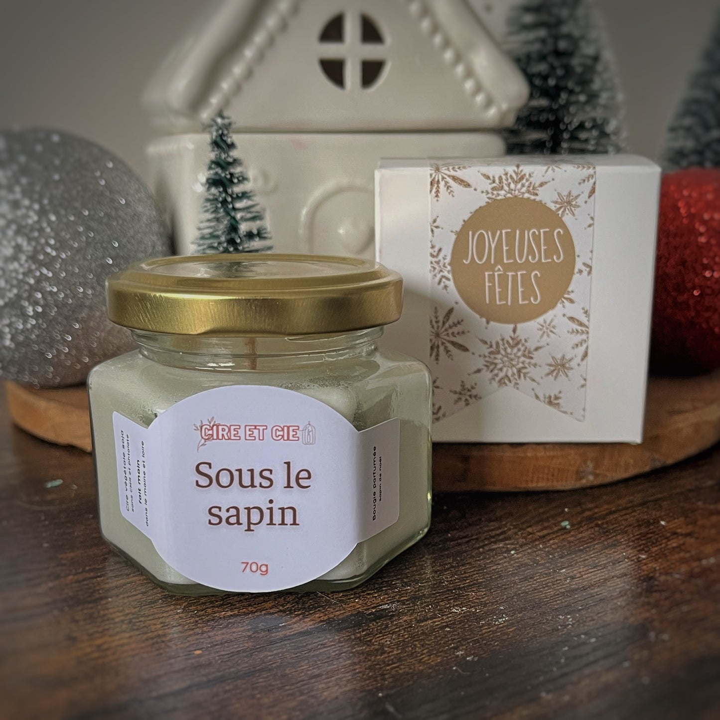 Bougie parfumée - Sapin de noël Cire et cie