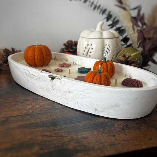 Bougie centre de table grand 250g - citrouille merveilleuse Cire et cie