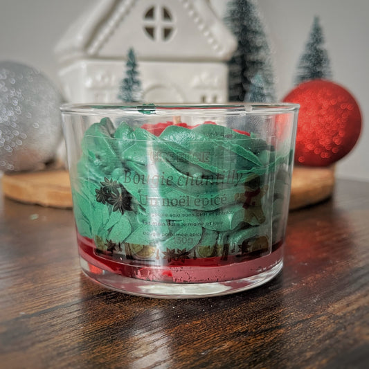 Bougie chantilly - Epice de noël Cire et cie
