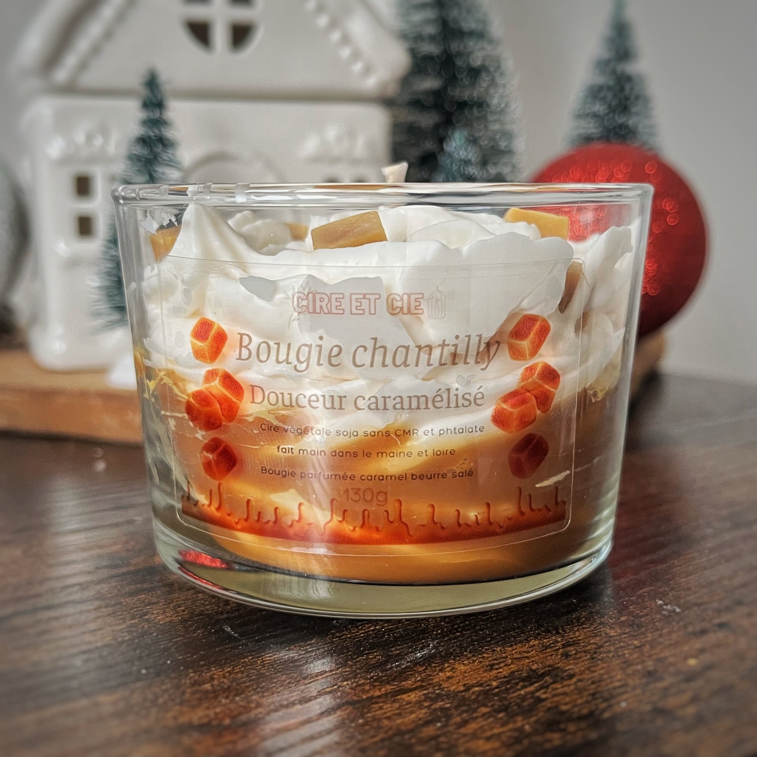 Bougie chantilly - Caramel beurre salé Cire et cie