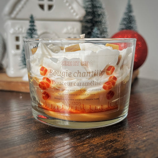 Bougie chantilly - Caramel beurre salé Cire et cie