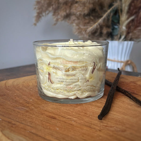Bougie chantilly - Vanille Cire et cie
