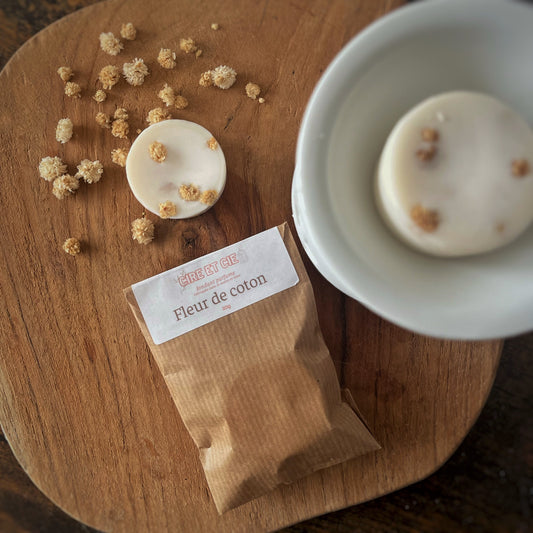 Fondant parfumé- Fleur de coton Cire et cie