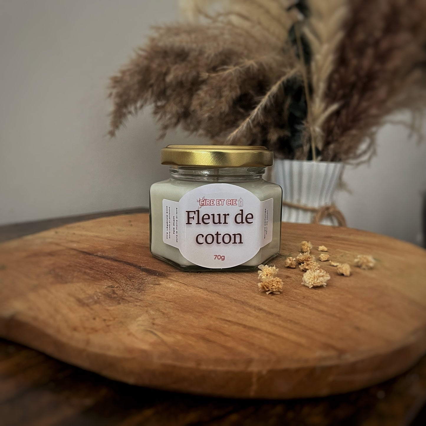 Bougie parfumée- Fleur de coton Cire et cie