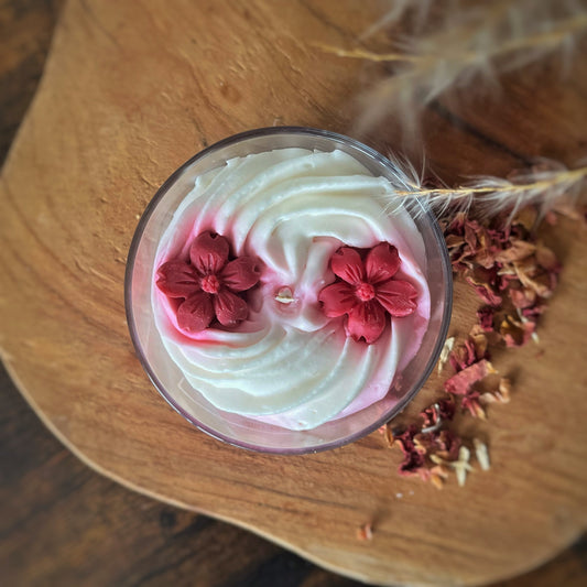 Bougie chantilly - Fleur de cerisier Cire et cie