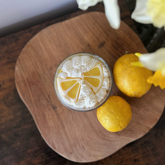 Bougie chantilly- Citron meringué Cire et cie