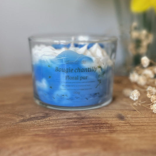 Bougie chantilly- Orchidée blanche Cire et cie