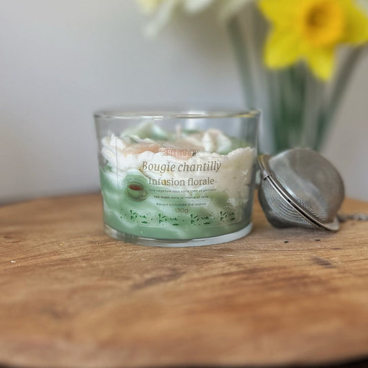 Bougie chantilly- Thé jasmin Cire et cie