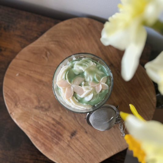 Bougie chantilly- Thé jasmin Cire et cie